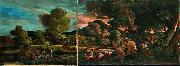 Nicolas Poussin Vue de Grottaferrata avec Venus, Adonis et une divinite fluviale oil painting picture wholesale